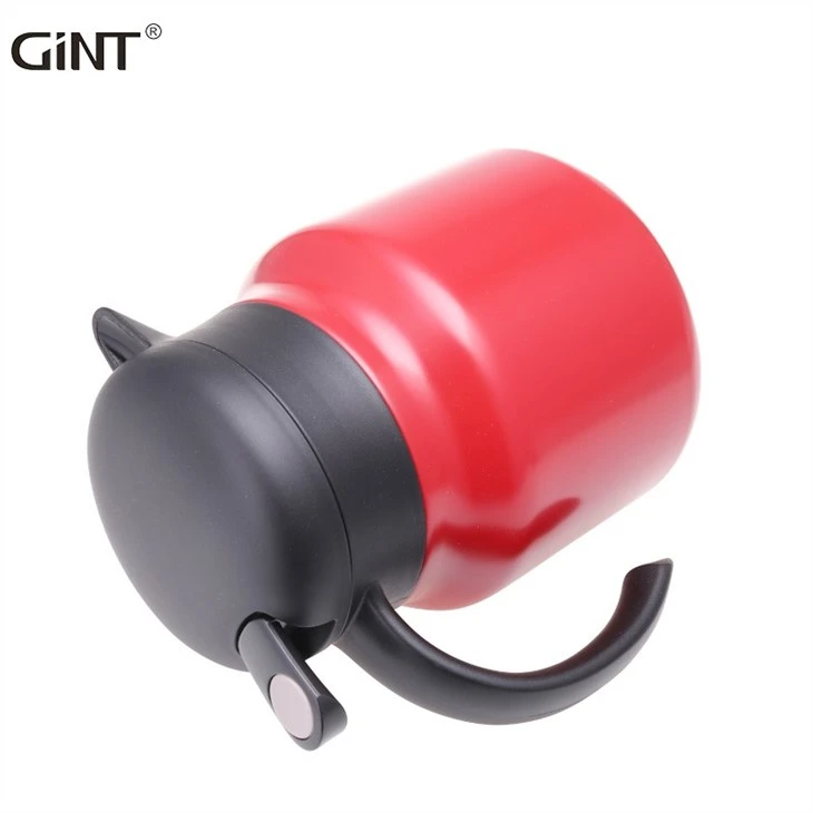 Fashionable Red Stainless Steel Vacuum Insulated Handy Coffee Carafe Jug factory